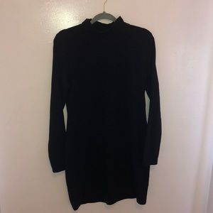 Black turtleneck dress